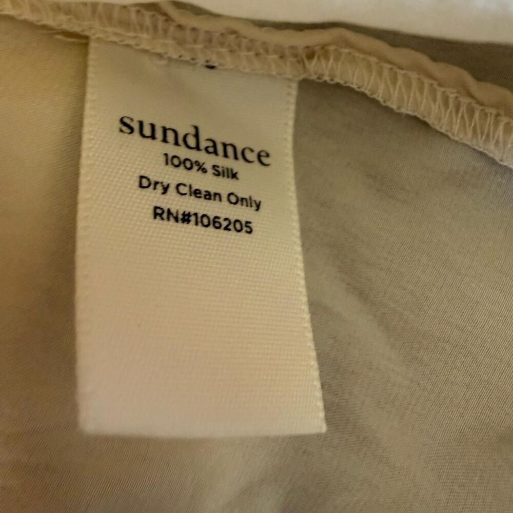Sundance Women's Cream Silk cami summer chic - Picture 3 of 8